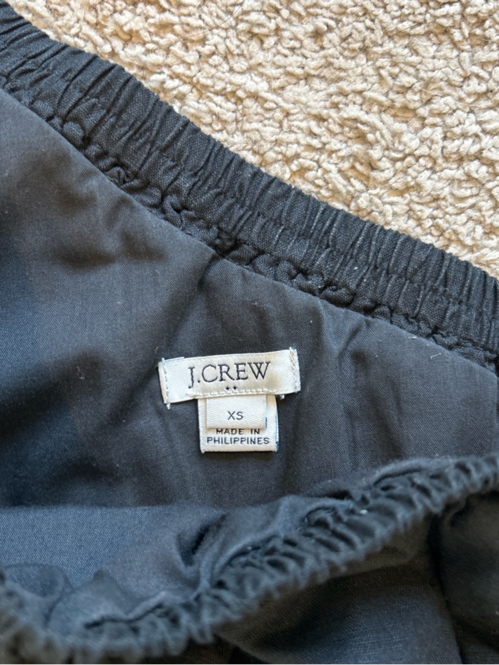 J. Crew One-Shoulder Linen Ruffle Dress - Picture 3 of 7